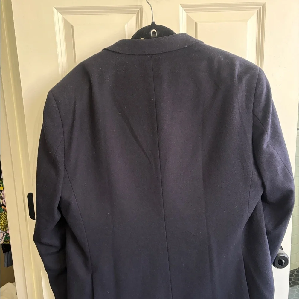 New with Tags Pierre Loren Navy Men's Blazer size 36R. Wool/Poly blend. Gorgeous - Picture 8 of 8